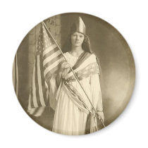 suffrage liberty lady magnet by amazingvintage suffrage liberty lady magnet