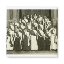 SUFFRAGE WOMEN POSING MAGNET by amazingvintage SUFFRAGE WOMEN POSING MAGNET