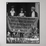 Suffrage Women Protesting for Their Right to Vote Print