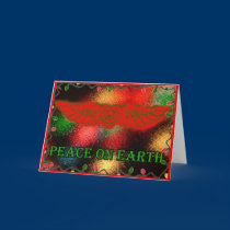 Sufi Winged Heart Peace on Earth Card