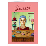 Sugar addict, Sweet! Greeting Cards