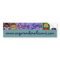 Sugar and Snails Bumper Sticker bumper stickers by sugarandsnailscomic Sugar and Snails Bumper Sticker bumper stickers