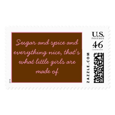 Sugar and spice and everything nice, that's wha... postage stamps by Siobhanpa