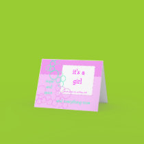 Sugar and Spice Birth Announcement cards