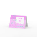 Sugar and Spice Birth Announcement Card