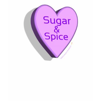 Sugar and Spice Candy Heart Shirt