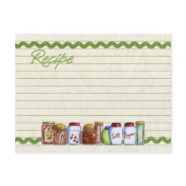Sugar and spice recipe card postcard by camerashyphotos Sugar and spice recipe card postcard