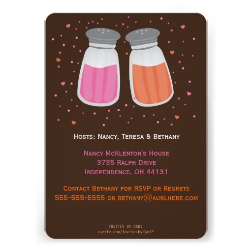 Sugar and Spice Shakers Baby Shower Invitation