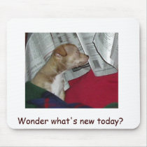 Sugar Bear reading the paper with Mo, Wonder wh... mousepads by Journaler Sugar Bear reading the paper with Mo, Wonder wh... mousepads