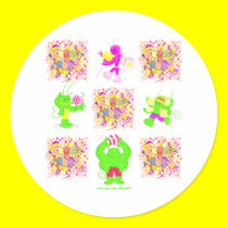 Sugar Bugs all 4 logo stickers stickers