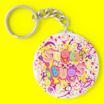 Sugar Bugs Red logo Keychain keychains