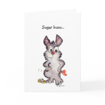 Sugar Buns Cartoon Love Valentine Card