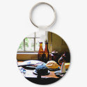 Sugar, Cheese and Bottles keychain