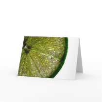 Sugar Coated Lime Slice Greeting Cards