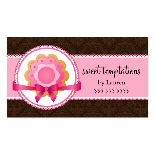 Sugar Cookie Bakery Business Cards (front side)