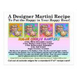 Sugar Cookie Martini Recipe Card Postcard