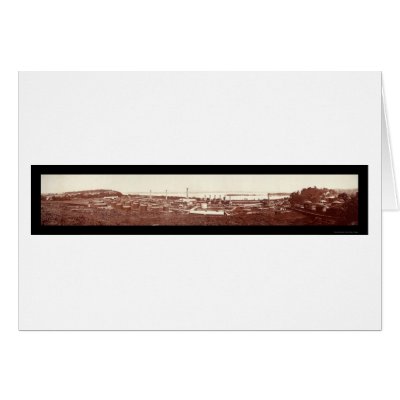 Sugar Creek Refinery Photo 1909 Greeting Card by lc_panoramicphotos