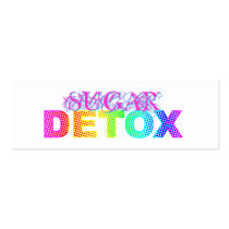 Sugar Detox Bookmark Business Card Templates