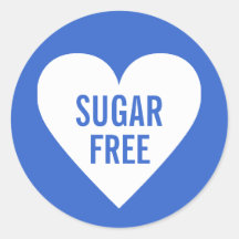 Sugar Free Dietary Restrictions Culinary Label Sticker