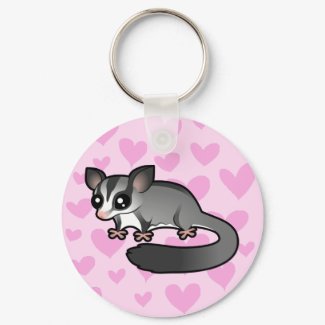 Sugar Glider Love keychain