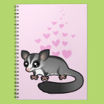 Sugar Glider Love Spiral Note Books
