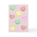 Sugar Hearts Card