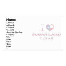 Sugar Land, Texas Business Card