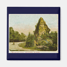 Sugar Loaf Rock  Mackinac Island Michigan Fridge Magnets