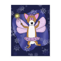 Sugar Plum Corgi Christmas Post Card