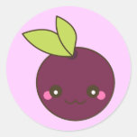 Sugar Plum Round Stickers