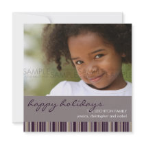 Sugar Plum Stripes :: Christmas Photo Card/Invite invitations by CSKidsOccasions Sugar Plum Stripes :: Christmas Photo Card/Invite invitations