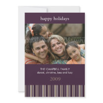 Sugar Plum Stripes :: Christmas Photo Card/Invite invitations by CSKidsOccasions Sugar Plum Stripes :: Christmas Photo Card/Invite invitations