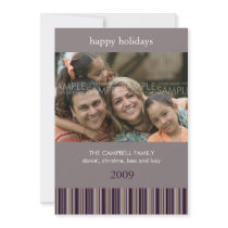 Sugar Plum Stripes :: Christmas Photo Card/Invite invitations by CSKidsOccasions Sugar Plum Stripes :: Christmas Photo Card/Invite invitations