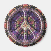 Sugar Plums Peace Fridge Magnet