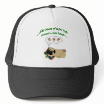 Sugar Pug Christmas Mesh Hats
