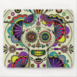 Sugar Skull Art - Day of the Dead mousepad