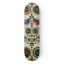 Sugar Skull Art "Day of the Dead" Skateboard Deck
