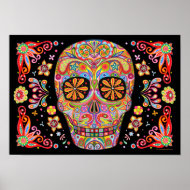 Sugar Skull Art Poster Print