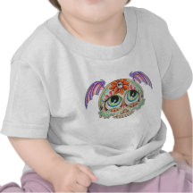 Sugar skull bat tshirt