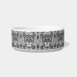 Sugar Skull Black and White Bowl