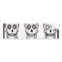 Sugar Skull Bumper sticker bumper stickers by DawnyBelle Sugar Skull Bumper sticker bumper stickers