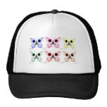 Sugar Skull Butterfly Display Mesh Hat