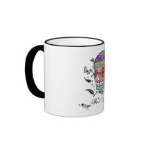 Sugar Skull Calaveras Dia De Los Muertes Art mugs