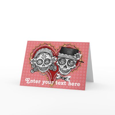 Sugar Skull Cards - Customize with your own text!