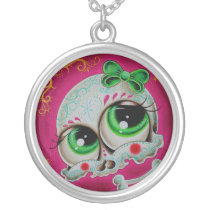Sugar skull charm necklaces