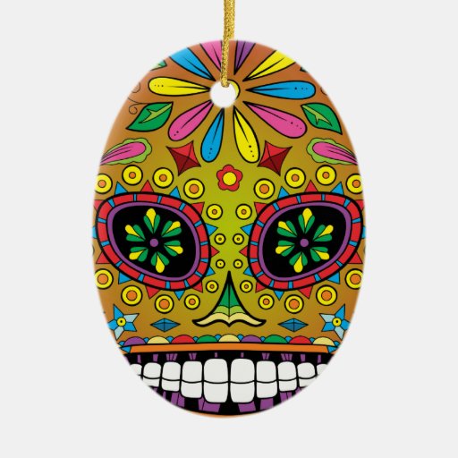 sugar skull christmas tree ornaments zazzle sugar skull christmas tree ornaments zazzle
