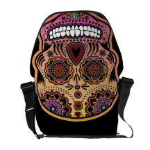 sugar skull commuter bag