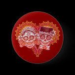 Sugar Skull Couple Buttons