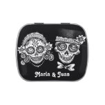 Sugar Skull Couple Candy Tin - Customize It! at Zazzle