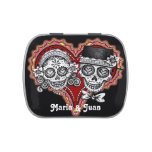 Sugar Skull Couple Candy Tin - Customize It! at Zazzle